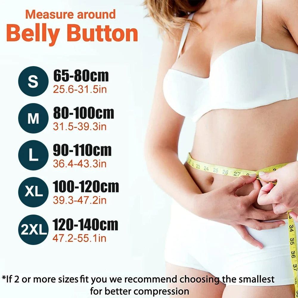 Body Lumbar Back Brace - size selection guide
